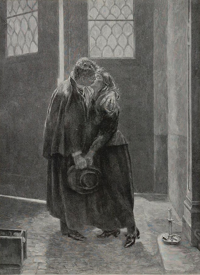 Unknown Artist, German - Abschied (Parting Kiss), 1895